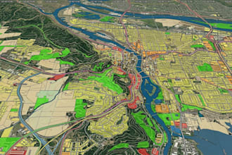 create gis digitizatio georeferencin land use geographic data conversion mapping