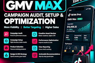 audit and optimize your tiktok shop gmv max campaign for better ROI