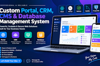 create custom CRM, erp, and business management systems
