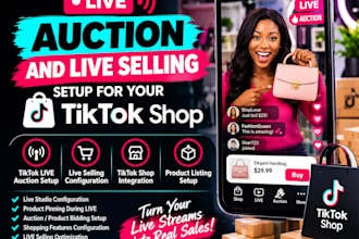 setup tiktok live auction and live selling for your tiktok shop