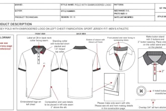 fashion designer tech pack clothing streetwear tech pack fashion tech pack