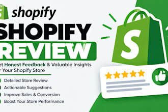 professionally review and audit your shopify store to increase conversion seo