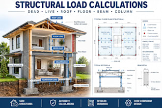 provide residential structural load calculations analysis and structural design