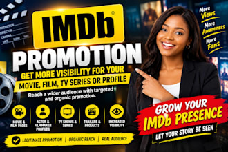 promote your imdb movie, profile for organic visibility