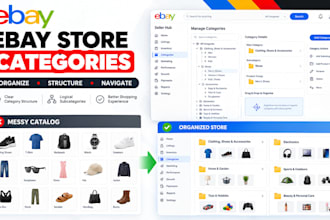 ebay store category setup product organization subcategories navigationstructure