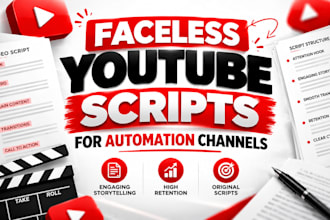 write engaging faceless youtube scripts