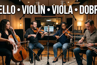 play cello violin viola dobro for your tracks