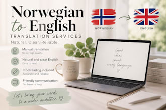 translate norwegian to english manually and naturally