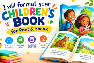 format your childrens book for print and ebook