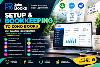 set up zoho book accounting, zoho campaign, book keeping