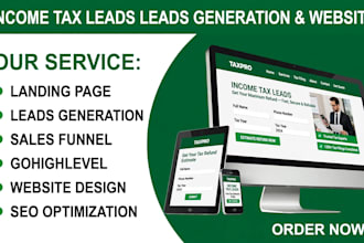 income tax leads income tax tax website finance website tax preparation