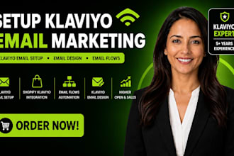 setup klaviyo email marketing, klaviyo email design, shopify klaviyo email flows