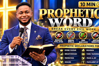 remove evil eyes, spells, bad luck, negativity, and give prophetic word
