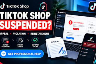 fix tiktok shop suspension, appeal tiktok shop ban and reinstatement