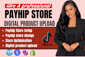 set up payhip, payhip online store, payhip website stan store marketing