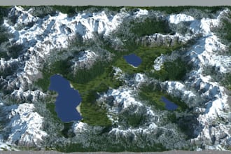 create custom minecraft terrain, worldpainter maps and survival worlds