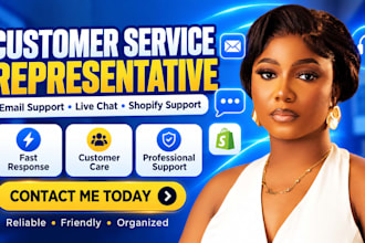 customer service representative customer support agent email live chat va