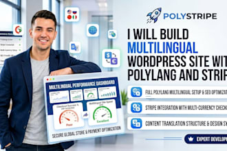 build multilingual wordpress site with polylang and stripe