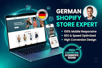design redesign high converting german shopify store website