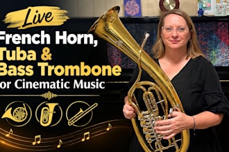 record live french horn, tuba and bass trombone for cinematic music