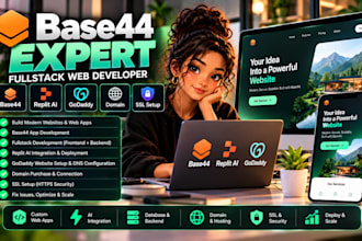 base44 expert fullstack web developer replit ai godaddy website ssl setup domain