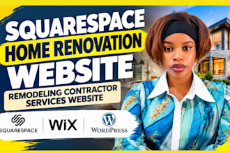 build squarespace home renovation website remodeling contractor services website