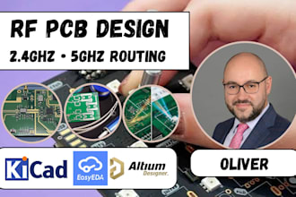 design rf pcb, integrate antennas, and route 5ghz iot hardware