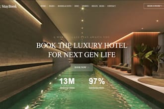design wix vacation rental website holiday home villa short term rentals website