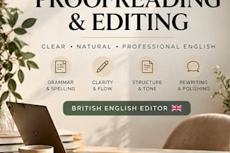 proofread edit and rewrite your english documents
