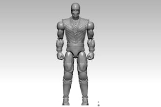 model articulated model for 3d printing, 3d anatomy, bjd doll, zbrush sculptor