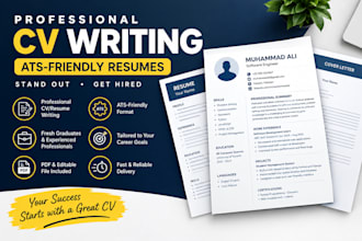 write a professional cv and resume