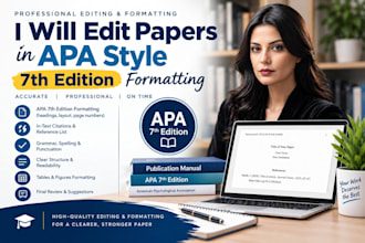 do academic editing in apa 7th edition