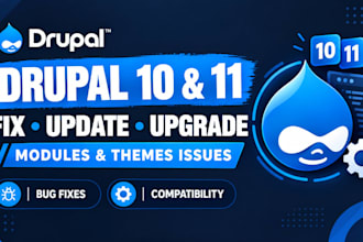 fix update upgrade your drupal 10 or drupal 11 website modules and themes issues