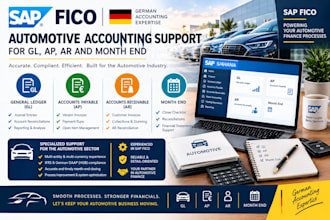 provide german sap fico automotive accounting support for gl ap ar and month end