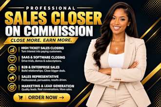 be sales closer sales representative salesperson commission based sales closer