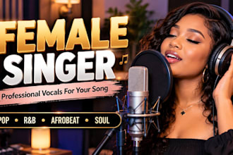 be your female singer and vocalist for your song
