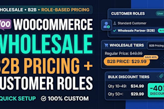 setup woocommerce wholesales pricing and b2b customer roles
