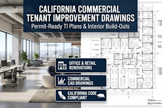 create california commercial tenant improvement drawings for permit