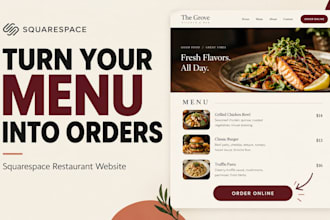 build a squarespace restaurant website with online ordering