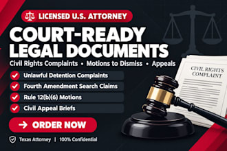 prepare a civil appeal brief with supporting case law