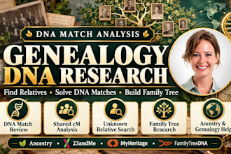 analyze ancestry dna matches genealogy family tree unknown relatives dna lineage