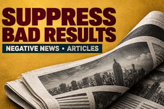 suppress negative articles bad news false news unwanted google search results