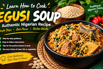 teach you how to cook egusi soup nigeria  recipe