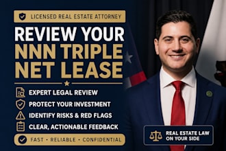 review your nnn triple net lease as a real estate attorney
