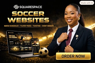 design squarespace football website soccer club website sports website event web