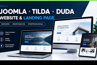design joomla tilda duda website design joomla tilda landing page design