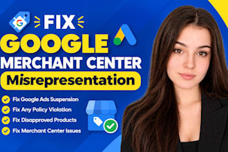 fix google merchant center misrepresentation suspension