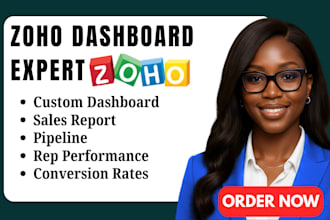build custom zoho CRM dashboards and sales reports