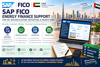 handle uae sap fico energy finance accounting support for ar reporting month end