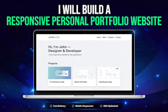 build a responsive personal portfolio website